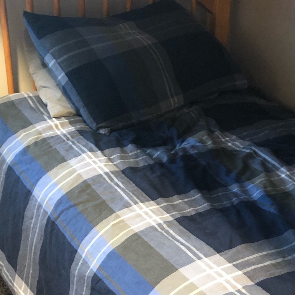 Pottery Barn Teen twin duvets and shams